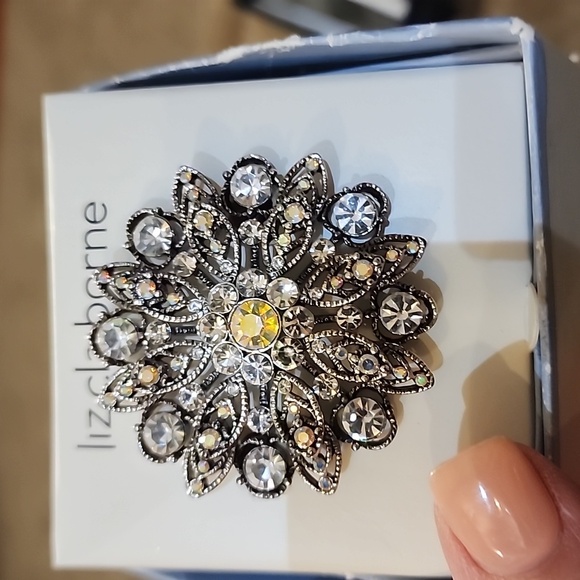 Bundle- Jewelery Inc Liz Claiborne Stunning Broach, Resting Beach Face & More - Picture 2 of 10